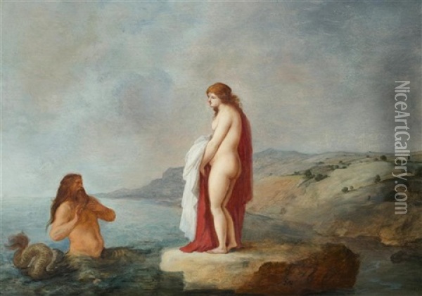 Glaucon And Scylla Oil Painting - Moyses van Uytenbroeck