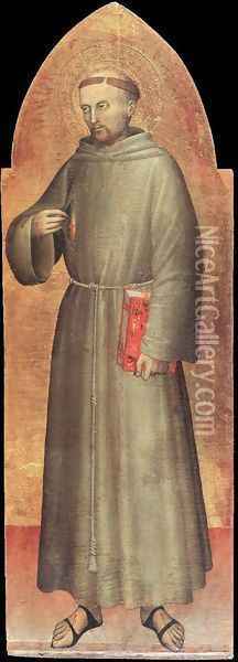 St Francis of Assisi c. 1360 Oil Painting - Giovanni Da Milano