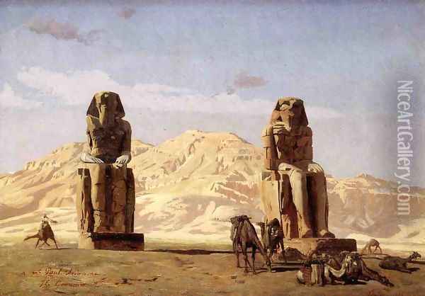 Memnon and Sesostris, (study) Oil Painting - Jean-Leon Gerome