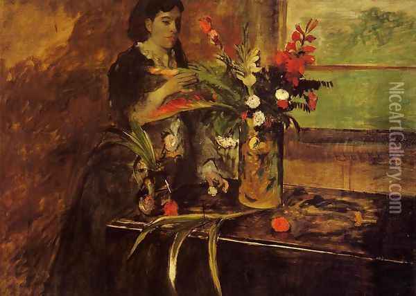 Portrait of Mme. Rene De Gas, nee Estelle Musson Oil Painting - Edgar Degas