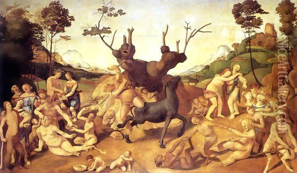 The Misfortunes of Silenus 1505-1510 Oil Painting - Piero Di Cosimo