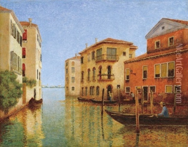 Venice Oil Painting - Cesar Herrer