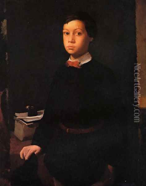 Portrait of Rene De Gas, The Artist Brother 2 Oil Painting - Edgar Degas
