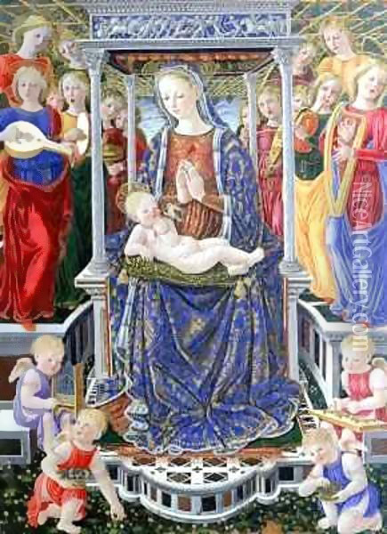 Madonna dell'Orchestra Oil Painting - Giovanni Boccati