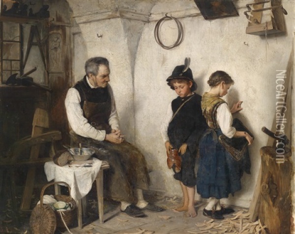Der Zerbrochene Krug Oil Painting - Gustav Igler