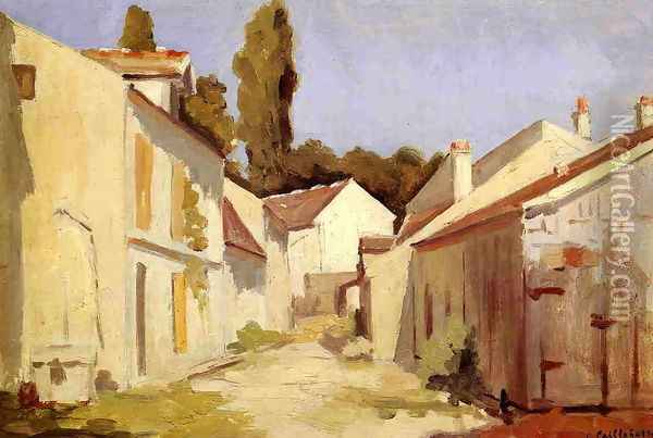 Yerres Close Of The Abbesses Oil Painting - Gustave Caillebotte