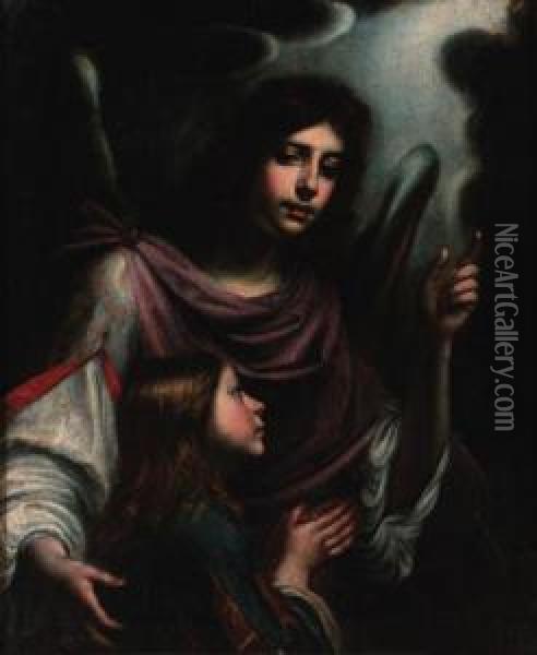 Tobias And The Angel Oil Painting - Matteo Rosselli