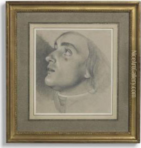 Study For The Head Of Jean-baptiste Boyer-fonfrede Oil Painting - Henri Felix Emmanuel Philippoteaux