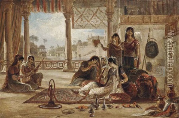 Favourite Of The Harem Oil Painting - William Daniell