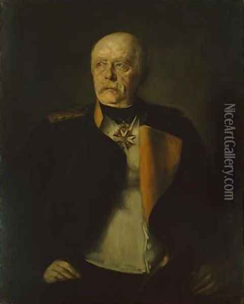 Otto von Bismarck Oil Painting - Franz von Lenbach