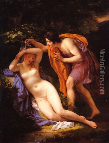 La Nymphe Liberee Oil Painting - Joseph Albrier