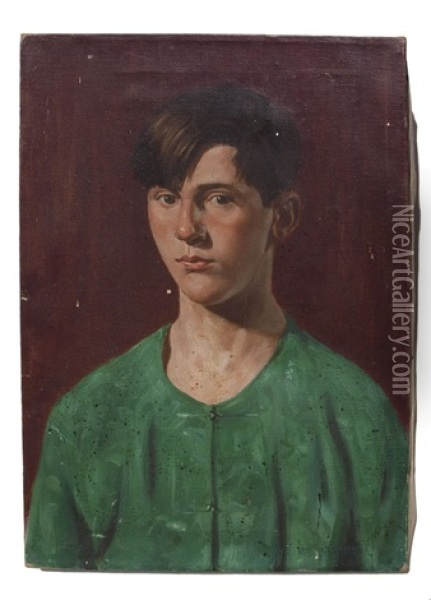 Portrait Of Basil W. Parker Oil Painting - Kanji Nakamura