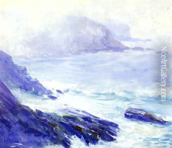Coastline Oil Painting - Guy Rose