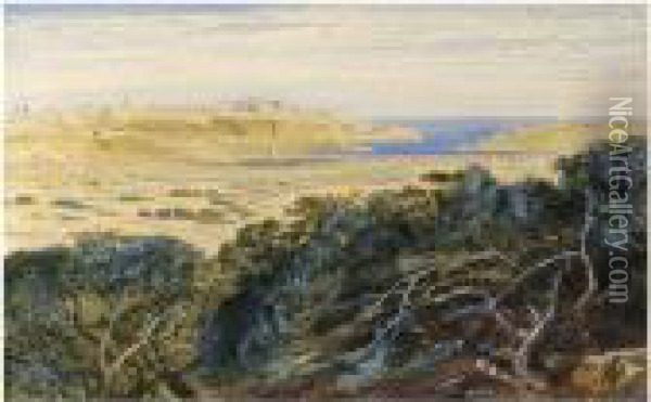 Valetta, Malta Oil Painting - Edward Lear