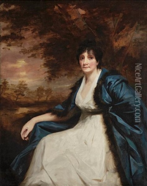 A Portrait Of Jean Cockburn Ross Oil Painting - Sir Henry Raeburn
