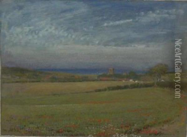 Weybourne, Norfolk Oil Painting - Albert Goodwin
