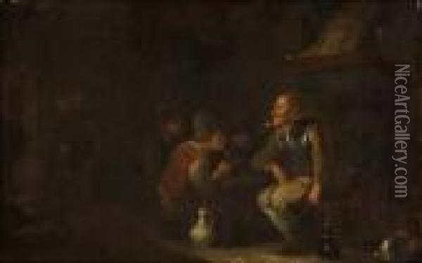 Untitled Oil Painting - Adriaen Brouwer