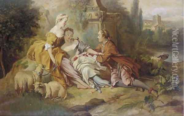 A fete champetre Oil Painting - Jean-Honore Fragonard