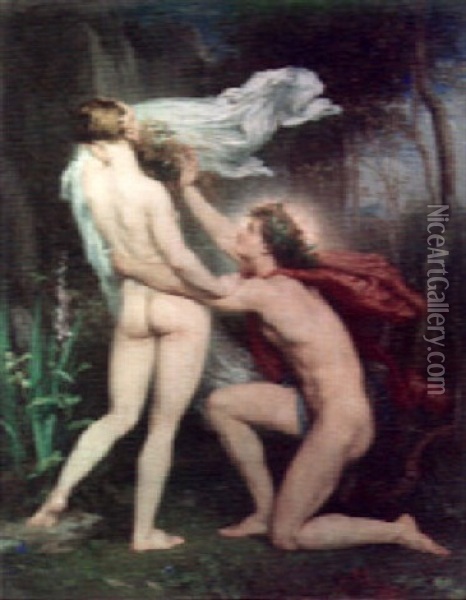 Apollo And Daphne Oil Painting - Joseph Victor Ranvier