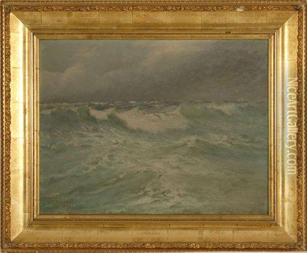 Stormy Seas Oil Painting - Gilbert Tucker Margeson