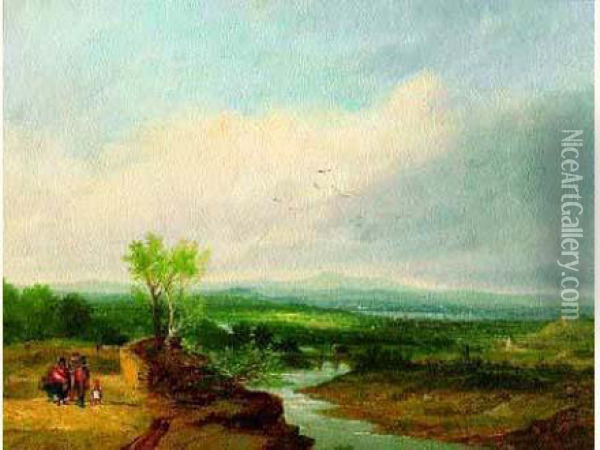Paysage Anime Oil Painting - Alfred Gomersal Vickers