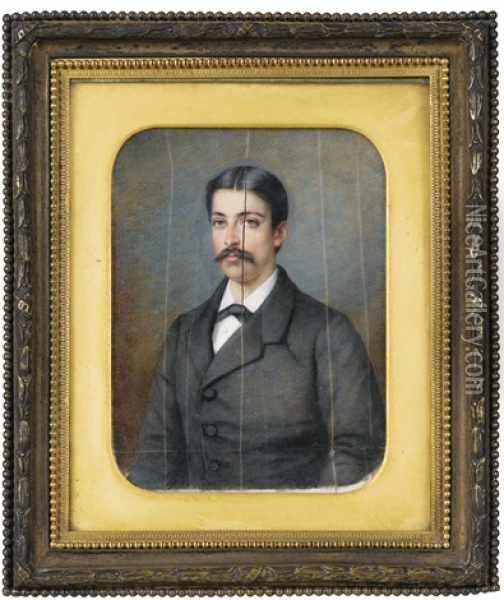 Portrait D'alexandre Berthier, 3eme Prince Et 2eme Duc De Wagram Oil Painting - Pierre Paul Emmanuel de Pommayrac