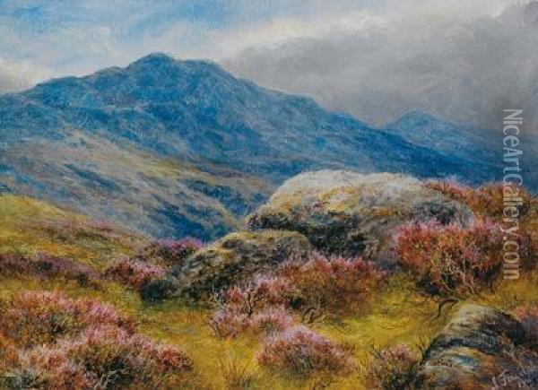 Knocknarling Hill Oil Painting - James Jnr Faed