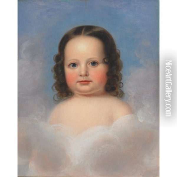 Portrait Of Catherine Anna Bradley (the Artist's Niece) Oil Painting - Frederick Randolph Spencer