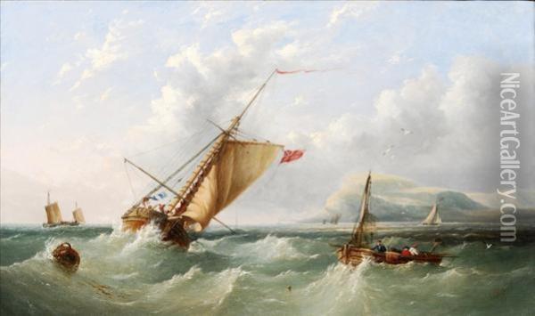 Off Dover Oil Painting - Henry King Taylor