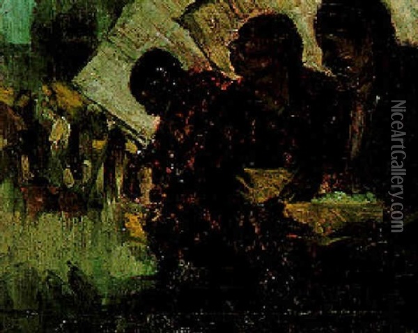 Tres Mujeres Oil Painting - Saturnino Herran