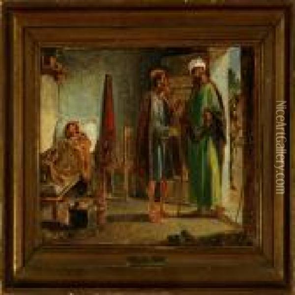 The Good Samaritan Oil Painting - Wilhelm Marstrand