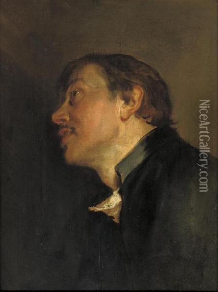 A Study Of A Jesuit Priest Oil Painting - Sir Anthony Van Dyck