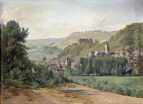 The Chateau d'Aumale Oil Painting - Jean Francois Armand Felix Bernard