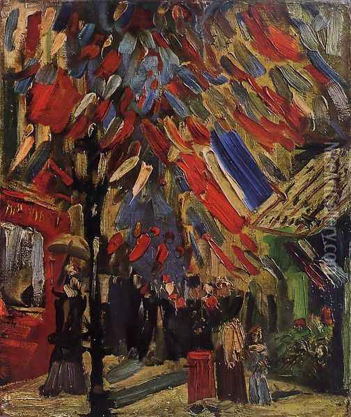 The Fourteenth Of July Celebration In Paris Oil Painting - Vincent Van Gogh