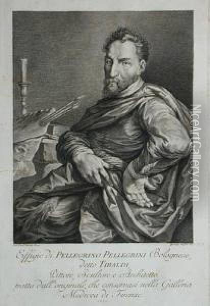 Portret Pellegrini Bolonese Oil Painting - Giovanni Domenico Ferretti