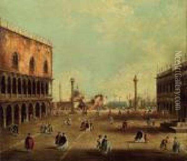 Piazzetta Di San Marco Oil Painting - Francesco Guardi