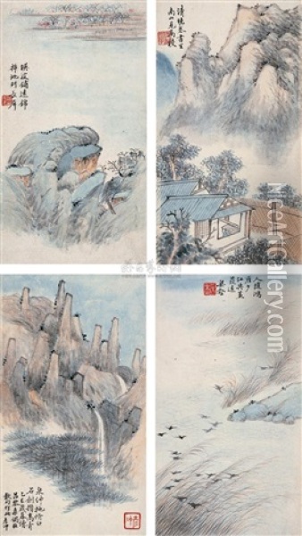 Landscape (+ 5 Others; 6 Works) Oil Painting -  Liu Yanchong