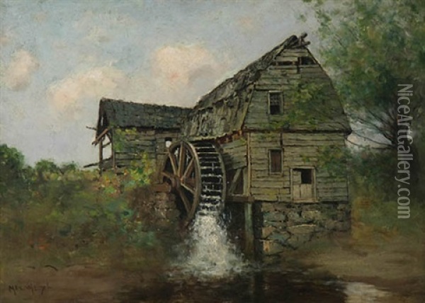 The Mill Oil Painting - Max Weyl
