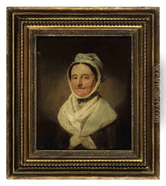Portrait Of Maria Van Buren, Wearing A Bonnet Oil Painting - Jeremiah Paul