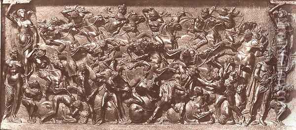 Battle (with Hercules) Oil Painting - Bertoldo Di Giovanni
