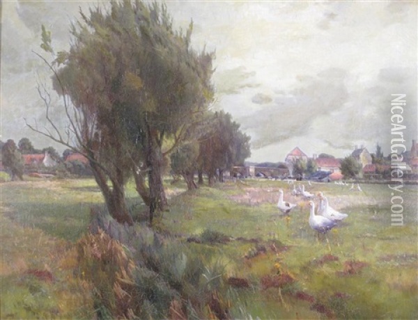 Lower Fittleworth, West Sussex Oil Painting - Gunning King