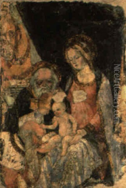 Adorazione Del Bambino Gesu Oil Painting - Gaudenzio Ferrari