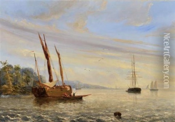 Marine Oil Painting - Hermann Kramer