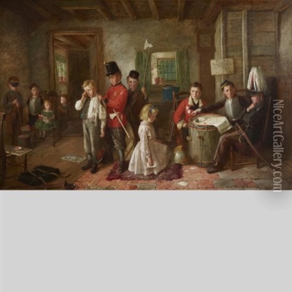 The Court Martial Oil Painting - Charles Hunt