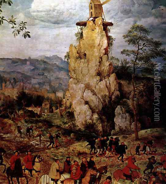 Christ Carrying the Cross (detail 3) Oil Painting - Pieter the Elder Bruegel