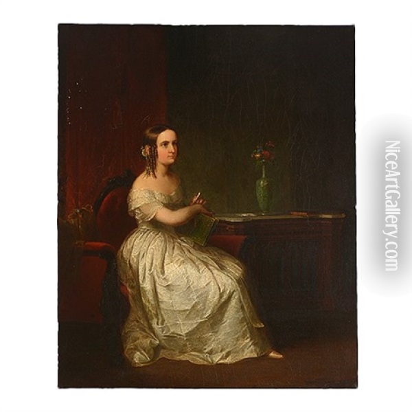 Portrait Of A Woman Oil Painting - Samuel F.B. Morse