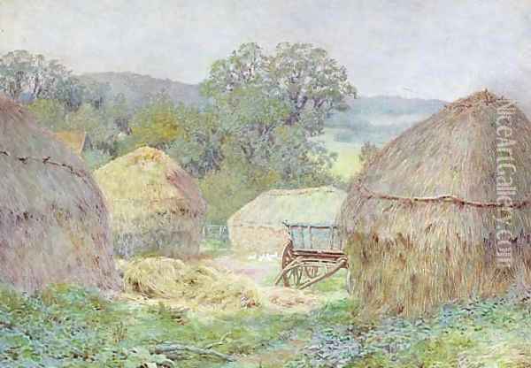 The farmyard - a summer morning Oil Painting - Wilmot, R.W.S. Pilsbury