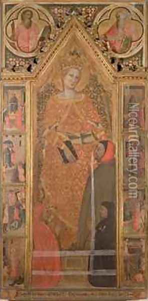 St Catherine of Alexandria 2 Oil Painting - Niccolo del Biondo Giovanni di