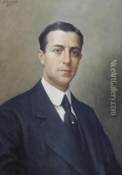 Portrait Of A Gentleman Oil Painting - Fausto Zonaro