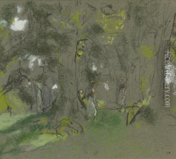 Sous Bois Oil Painting - Jean-Edouard Vuillard